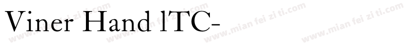 Viner Hand lTC字体转换